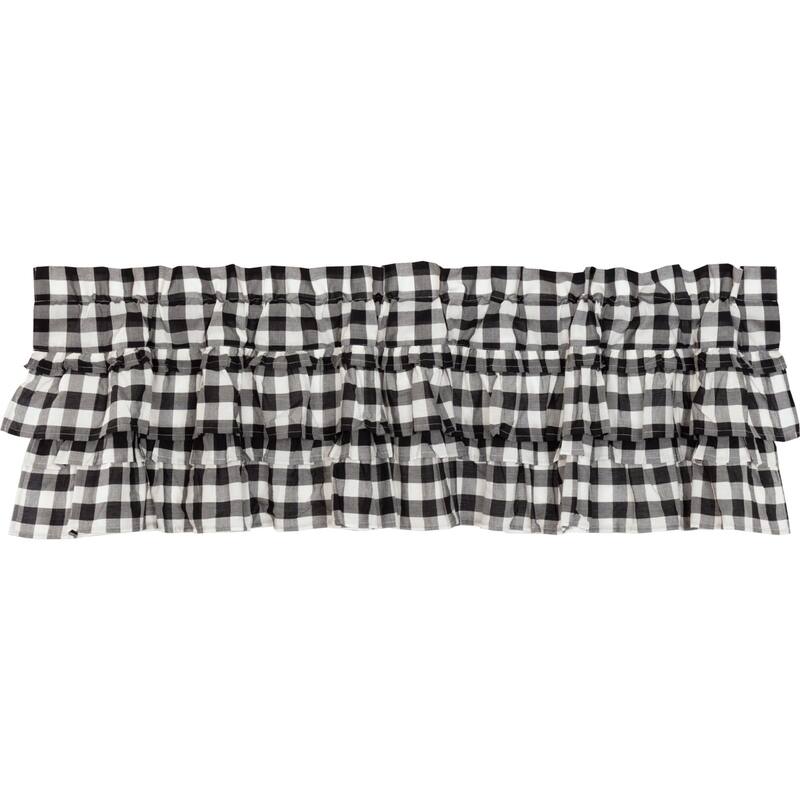 Annie Buffalo Check Ruffled Valance