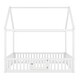 preview thumbnail 8 of 7, Wood Full Size Floor Bed House Bed with Fence and Door for Toddler, Kids