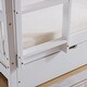 preview thumbnail 27 of 31, Full Size Bunk Bed With Trundle Bed, With Ladder And Safety Rails Pinewood Bunk Bed