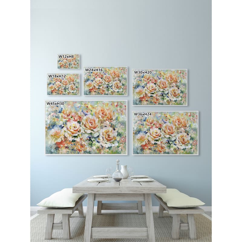 Let Grow Floater Framed Print on Canvas