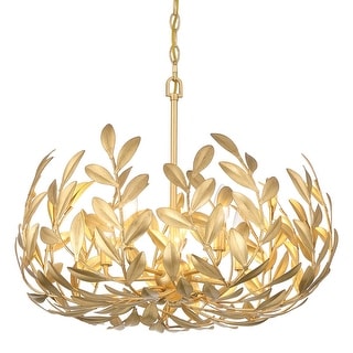 Crystorama Lighting Group 566 Broche 5 Light 23" Wide Taper Candle