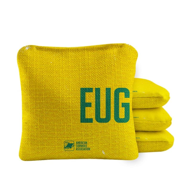 Eugene Yellow Dual Sided Cornhole Bags