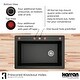 preview thumbnail 13 of 64, Karran Drop-In Quartz 33 in. 1-Hole Single Bowl Kitchen Sink Kit
