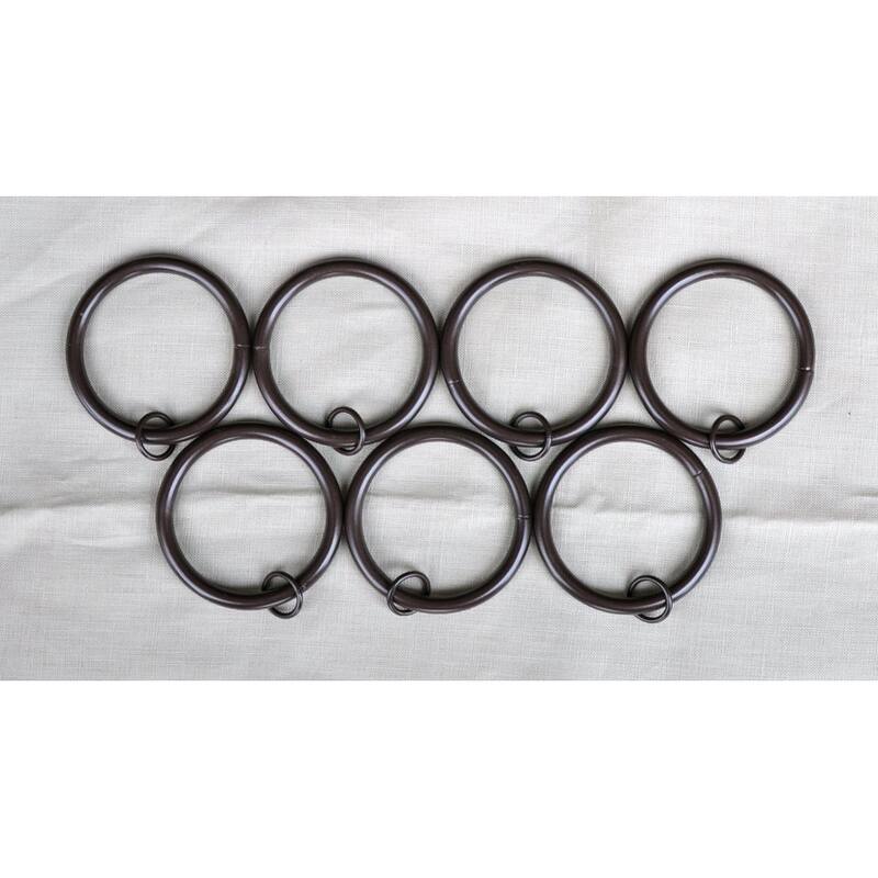 Set of 16 Metal Curtain Eyelet Rings 2-1/2 Inch Inner Diameter
