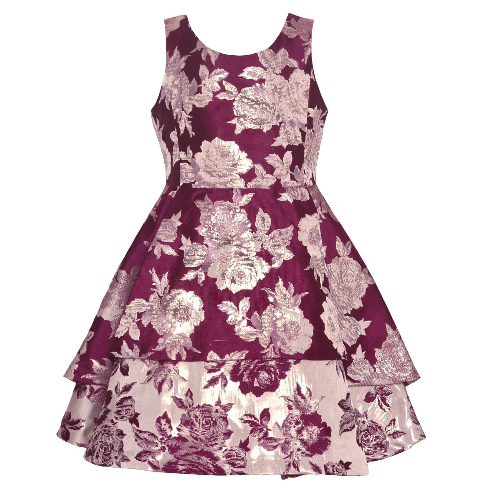bonnie jean burgundy dress