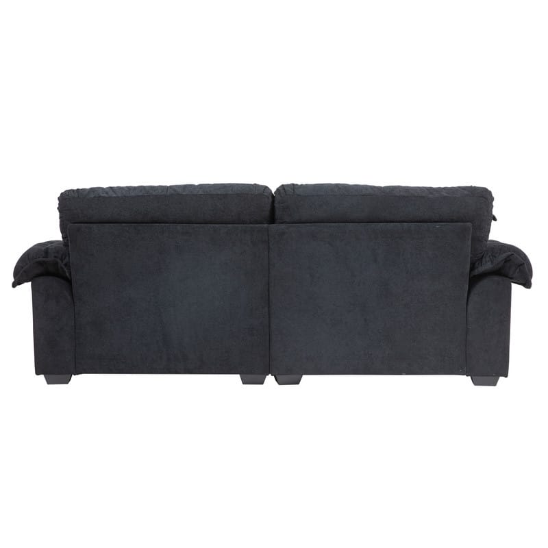 84" Chenille Loveseat Sofa with Memory Foam&Pocket Springs, Deep Seat Couch with 2 Throw Pillows