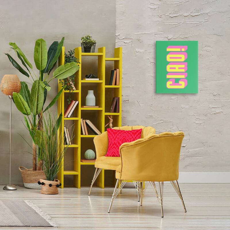 Stupell Ciao Bold Lettering Canvas Wall Art Design By House of Lulu