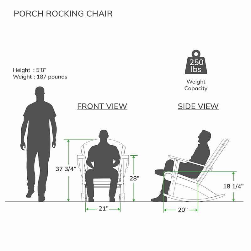 Cambridge Casual Camden Teak Outdoor Rocking Chair with Padded Woven Seat