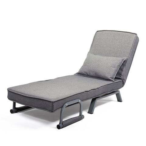 Lounge Chair Adjustable Folding Dual-Purpose Chair Sofa Bed
