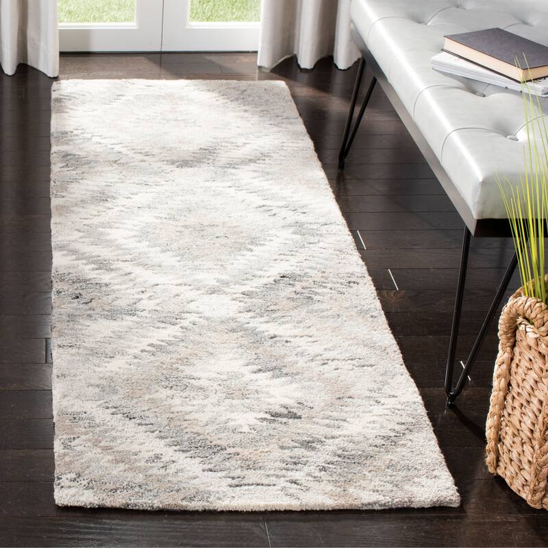 SAFAVIEH Handmade Wyndham Jida & Contemporary Geometric Wool Rug