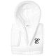 preview thumbnail 58 of 103, Sweet Kids 100% Polyester SUPER PLUSH Double Brushed Hooded Bathrobe with Black Script Monogram E - Large
