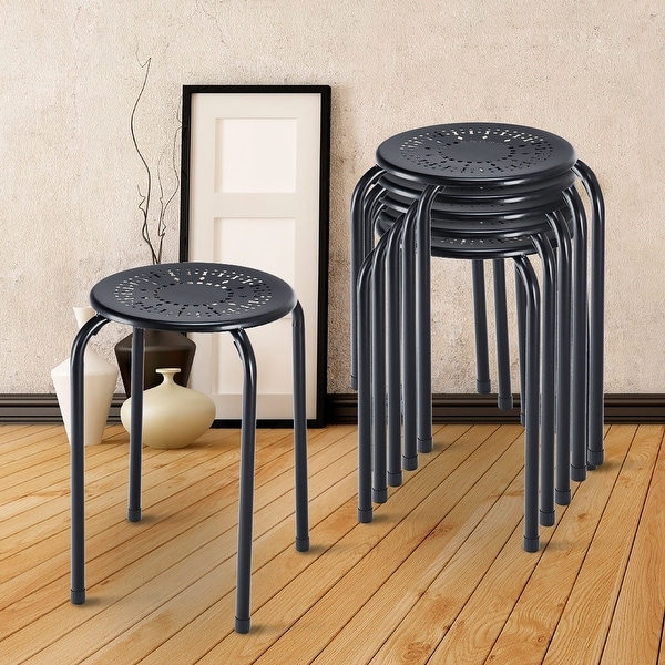 Stackable Daisy Design Metal Stool Backless Round Top Kitchen Home. Opens flyout.