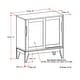 preview thumbnail 11 of 29, WYNDENHALL Pearson SOLID HARDWOOD 30 inch Wide Mid Century Modern Low Storage Cabinet - 30"w x 14"d x 31"h