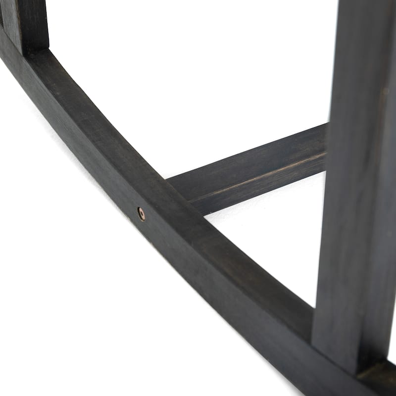 Double Outdoor Acacia Wood Rocking Chair with Armrests