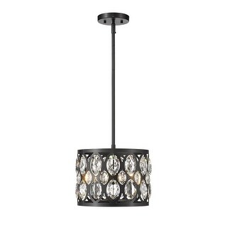 Dealey 3 Light 11.25 inch Matte Black Chandelier