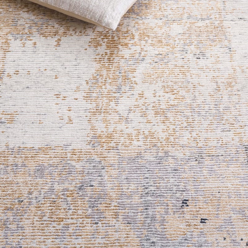 SAFAVIEH Couture Hand-knotted Tiffany Aloisa Modern Abstract Viscose Rug