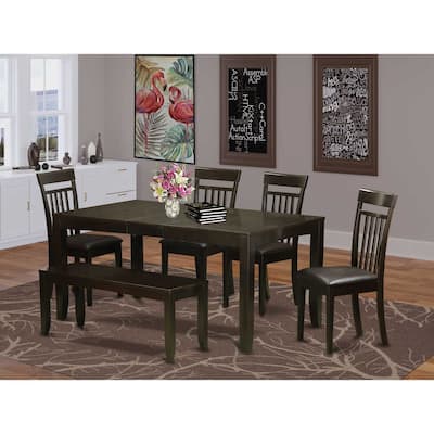 Dinette Set Table with Chairs - Kitchen Dining Room Set - Solid Wood Table and Chair Set