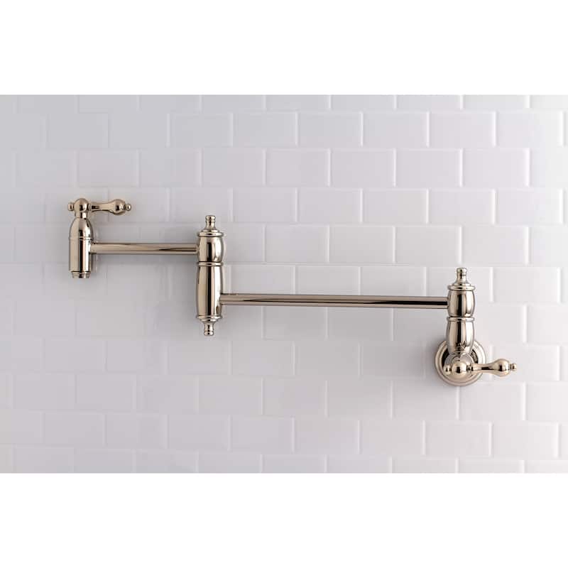 Restoration Wall Mount Pot Filler Kitchen Faucet