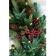 preview thumbnail 7 of 9, Woodland Berry Wreath B/O LED Lights (24", 30", 36")
