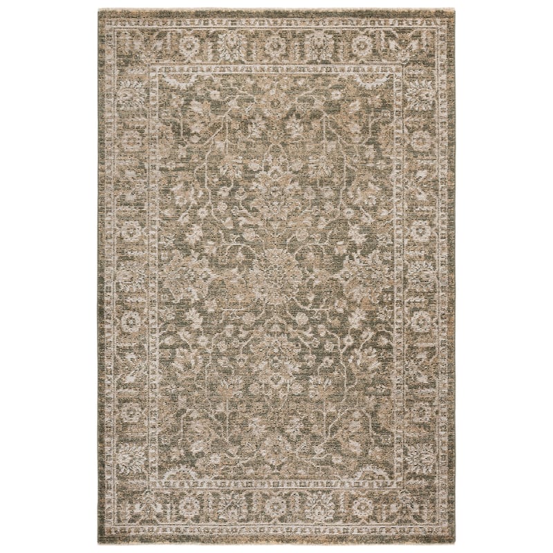 SAFAVIEH Hazel Vula Traditional Oriental Rug - 6' x 9' - Green/Beige