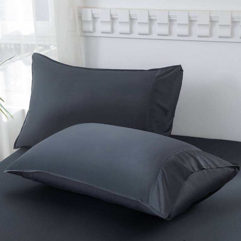 400TC Cooling Sheet Set, Sateen Weave 4 Piece Bedding with 16 Inch Deep Pocket Fitted Sheet