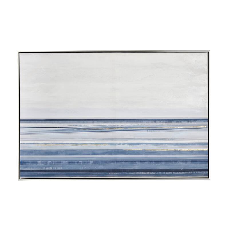 Elk Home Plage Blue Fabric 48.25 Inch Wide Wall Art