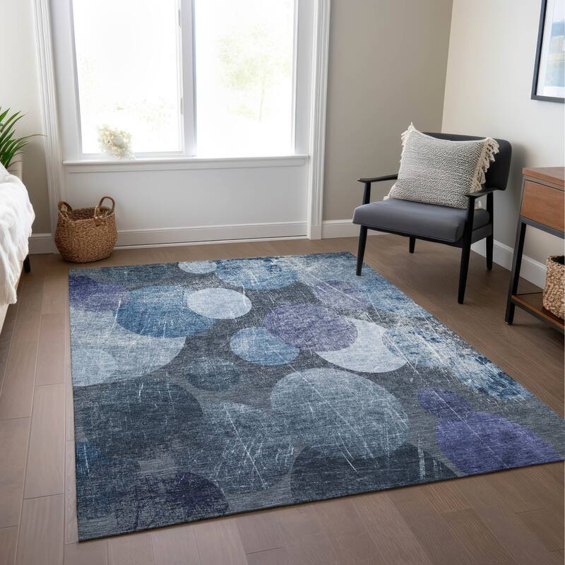 Balo Unique Abstract Weather Resistant Timeless Fusion Runner Outdoor Rug