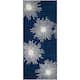 SAFAVIEH Handmade Soho Miyase Modern Burst New Zealand Wool Rug - 2'6" x 6' Runner - DarkBlue/Ivory