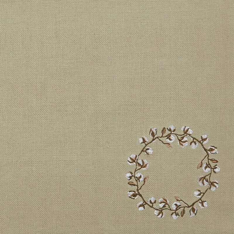 Park Designs Beige Cotton Wreath Placemat Set of 4 - 13" X 19"