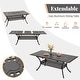 preview thumbnail 5 of 20, MAISON ARTS 7-Piece Cast Aluminum Patio Dining Set with Expandable Rectangular Table & 6 Cast Aluminum Chairs