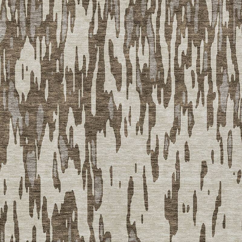 HomeRoots Abstract Transitional Rectangle Outdoor Rug