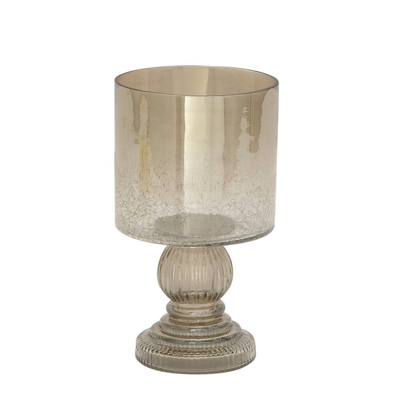 Glass Traditional Hurricane Lamp 11 x 6 x 6