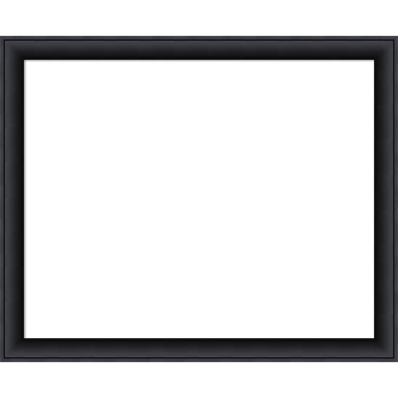 Amanti Art Nero Black Framed Dry Erase Magnetic Board