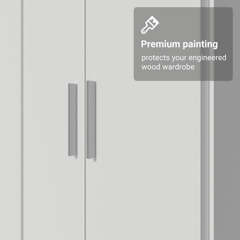 MADESA 4 Doors 2 Drawers Wardrobe Set
