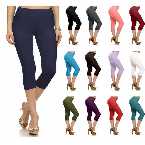 High Waist Ultra Soft Premium Yoga Pants Capri Leggings *FREE SHIPPING*
