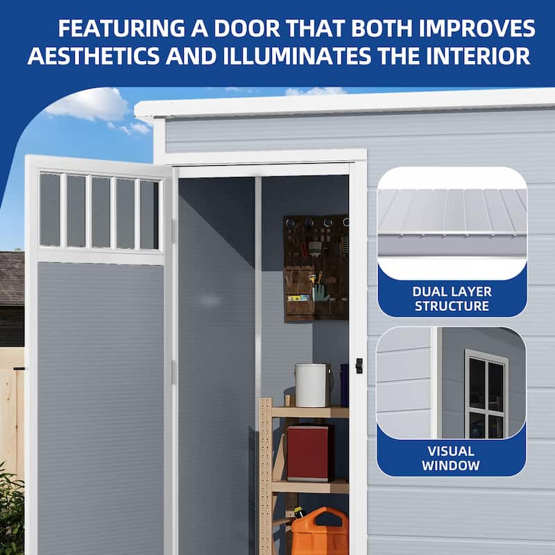 5x3FT Outdoor Storage Shed
