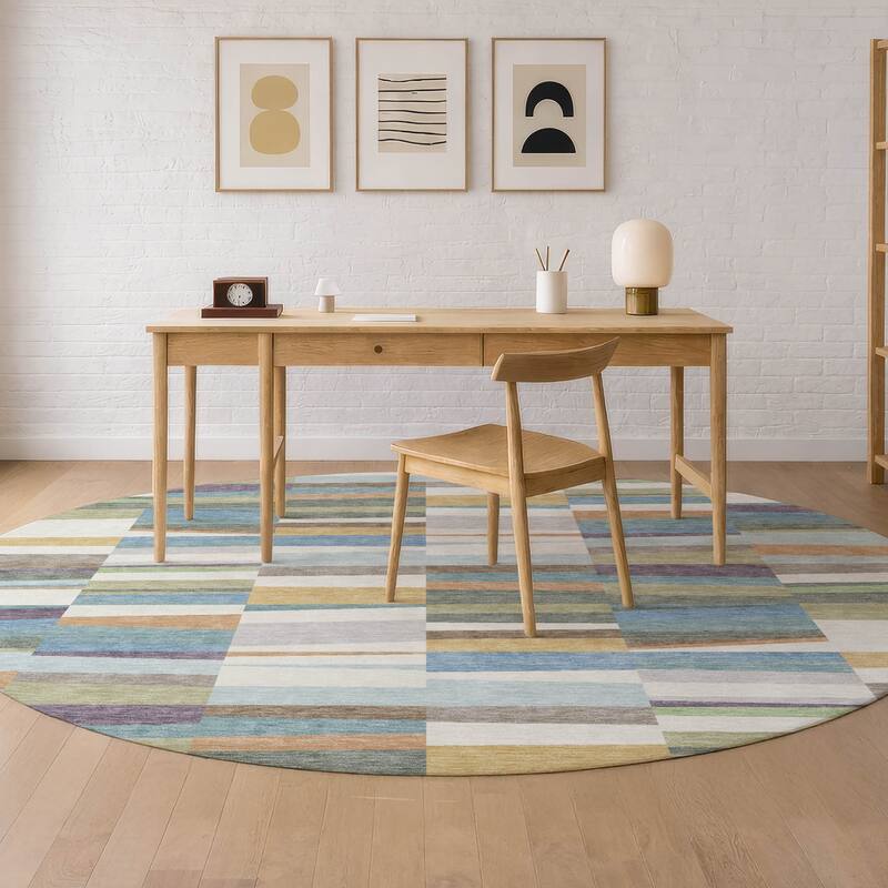 Machine Washable Indoor/ Outdoor Modern Antonito Chantille Rug