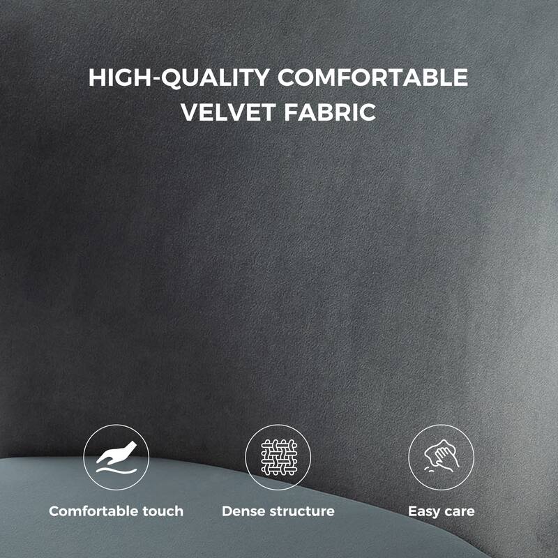 Celtia Modern Velvet Accent Side Chair with Nailhead Trim by HULALA HOME