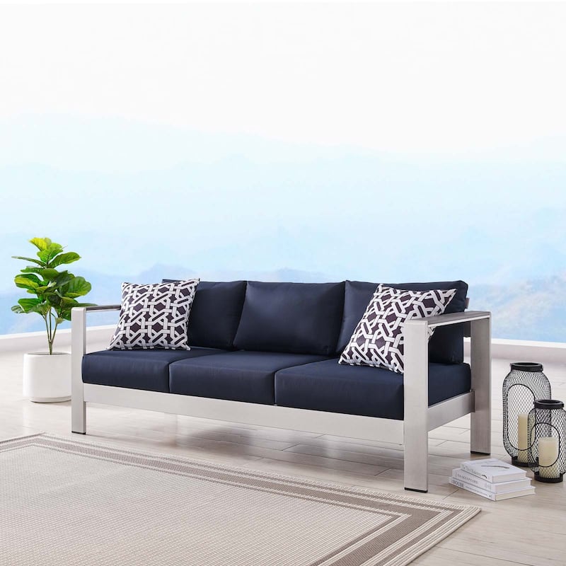 Shore Outdoor Patio Aluminum Sofa