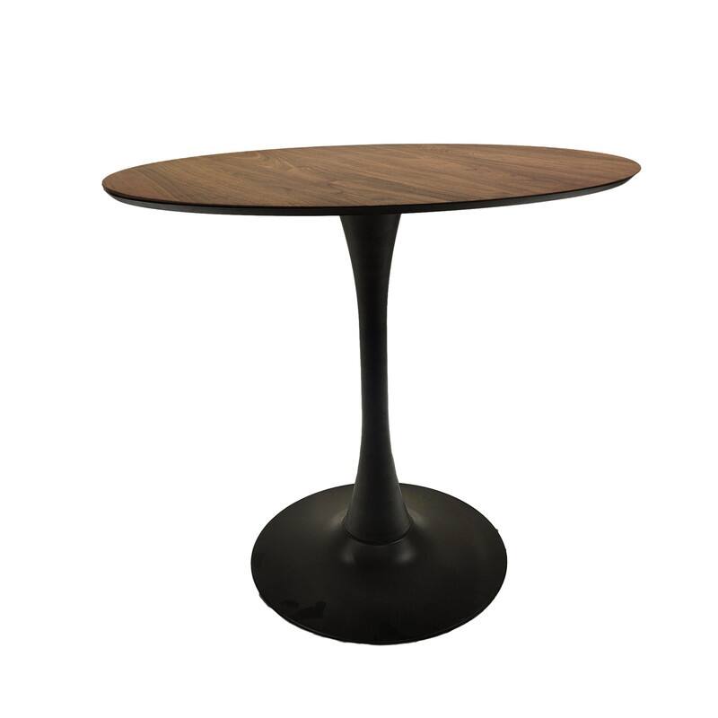 31.5" Round Dining Table 2-4 People with MDF Table Top&Pedestal Base(only table)