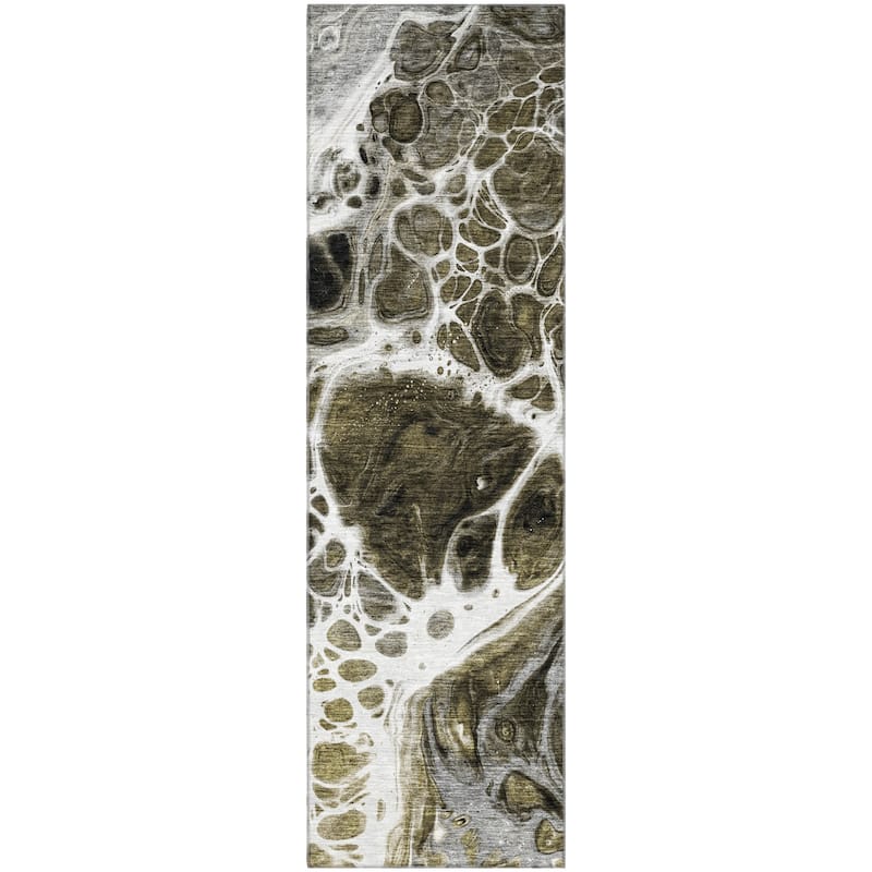 Premium Washable Super Soft Abstract Ink Mayfield Rug