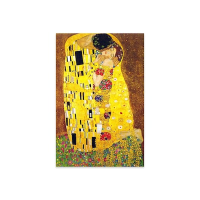 The Kiss Print On Acrylic Glass by Gustav Klimt