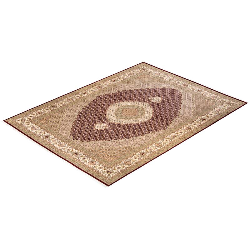 Overton Hand Knotted Wool Vintage Inspired Traditional Mogul Red Area Rug - 9 X 12