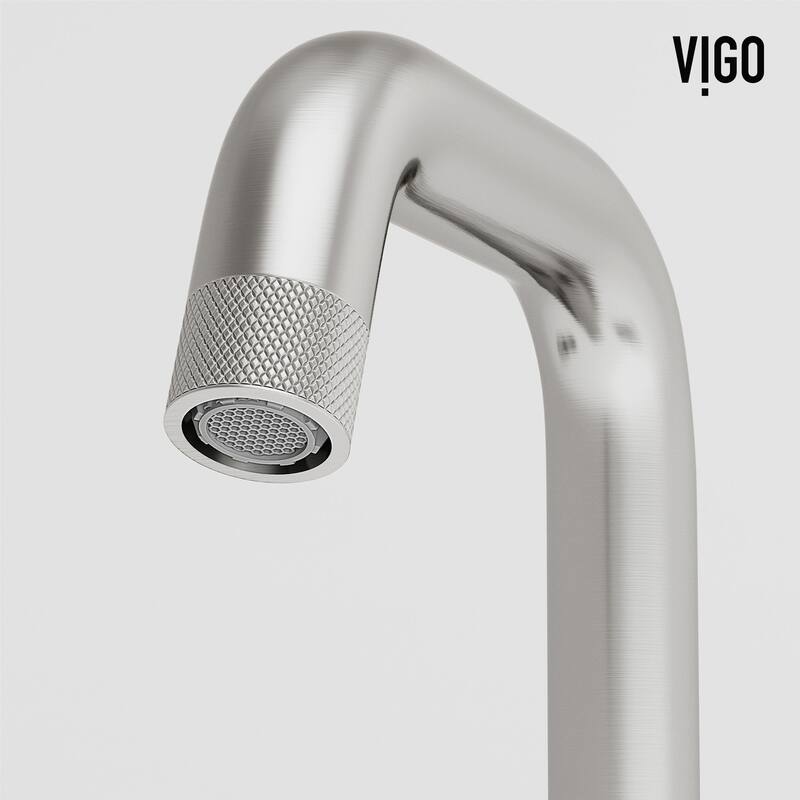 Vigo VG01301 Cass 1.2 GPM 8" H Double Handle Widespread Bathroom