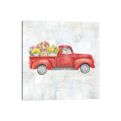 iCanvas "Vintage Red Truck" by Cynthia Coulter Canvas Print