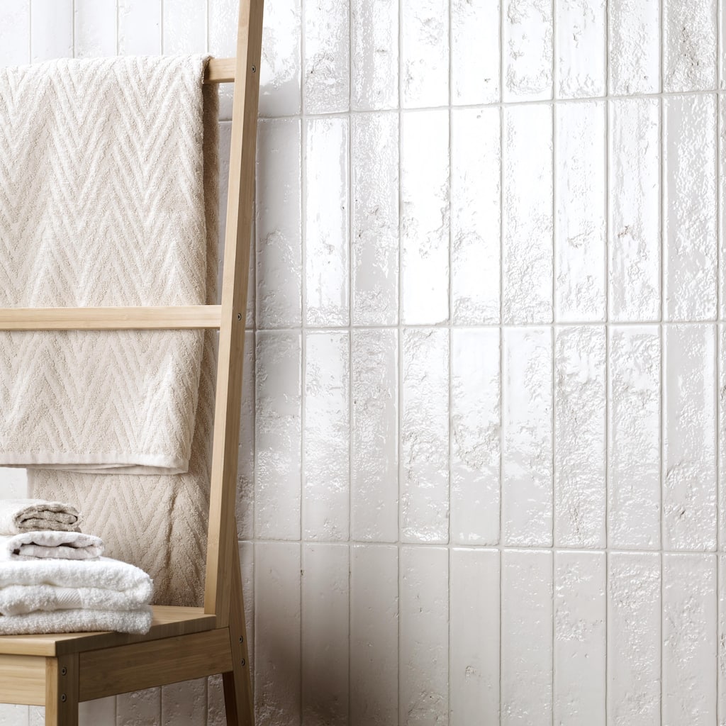 Merola Tile Arches Brick White 2-1/2" x 9-7/8" Ceramic Wall Tile