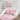 Farmhouse Twin Over Twin Low Bunk Bed with Stairs, Slide, & Pink & White Curtain