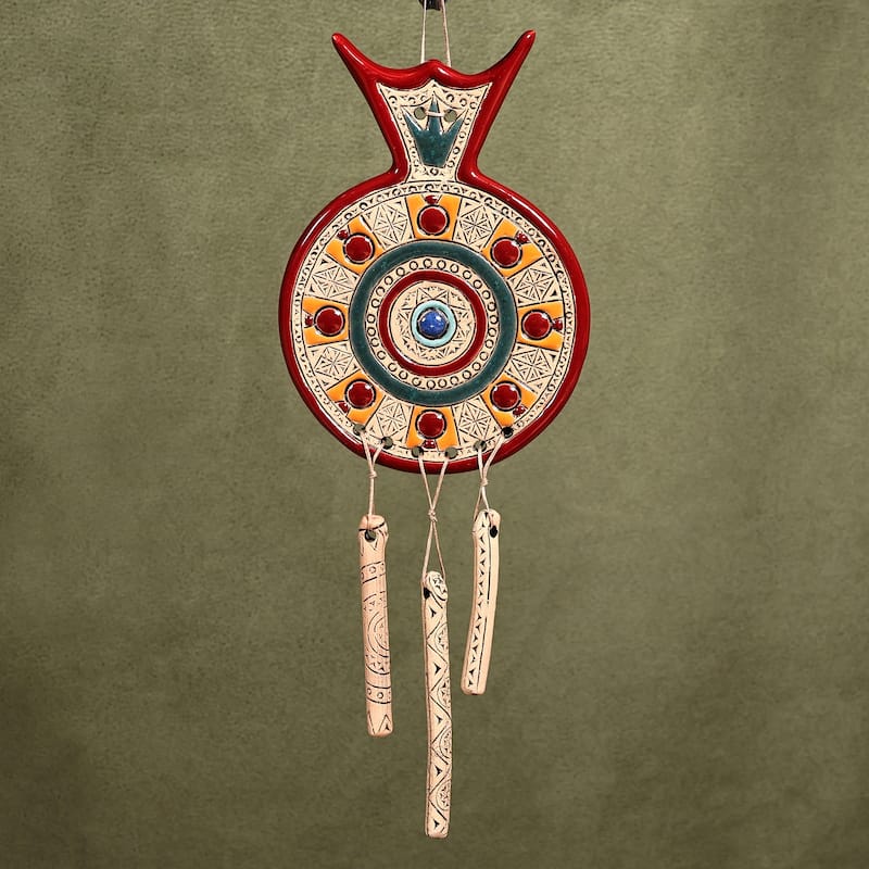 Novica Handmade Passionate Luck Ceramic Wall Decor