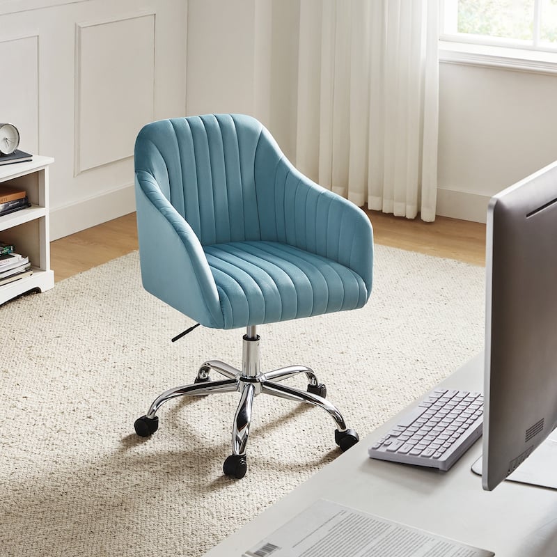 Gerhard Modern Velvet Task Chair - 360 Degree Swivel by HULALA HOME