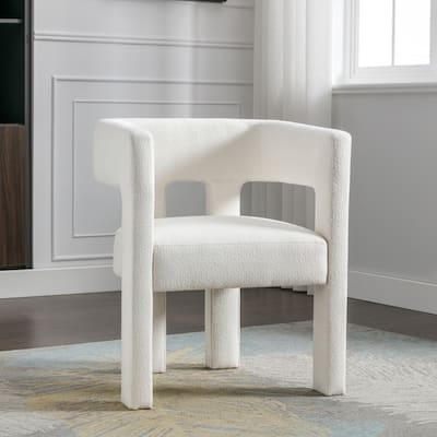 Fabric Upholstered Accent Chair Dining Chair for Living Room Bedroom Dining Room